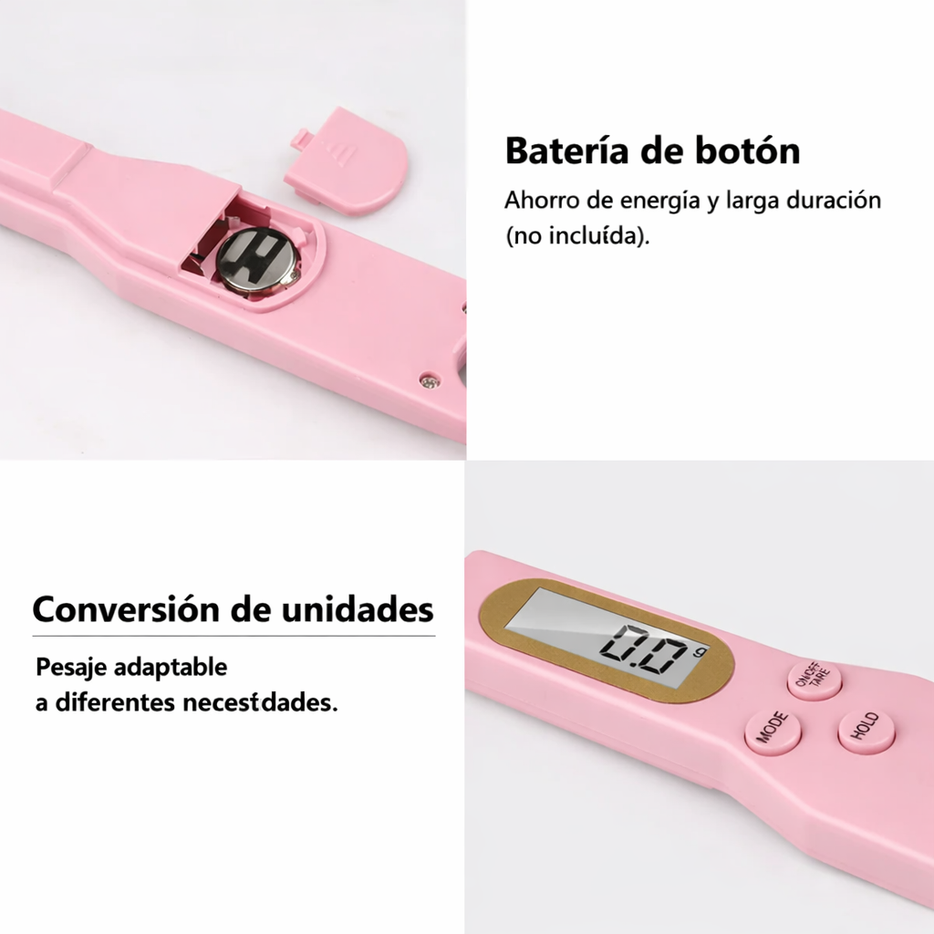 Báscula Cuchara Digital Mini 500g Precisión 0.1g