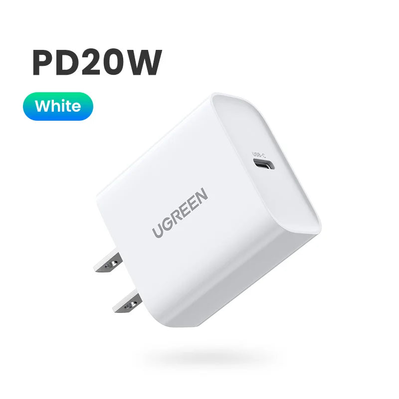 Cargador USB-C 20W Carga Rápida para Celular