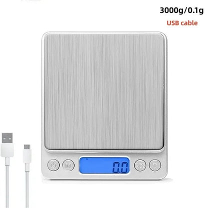 Báscula Digital de Cocina 3000g Acero Inoxidable