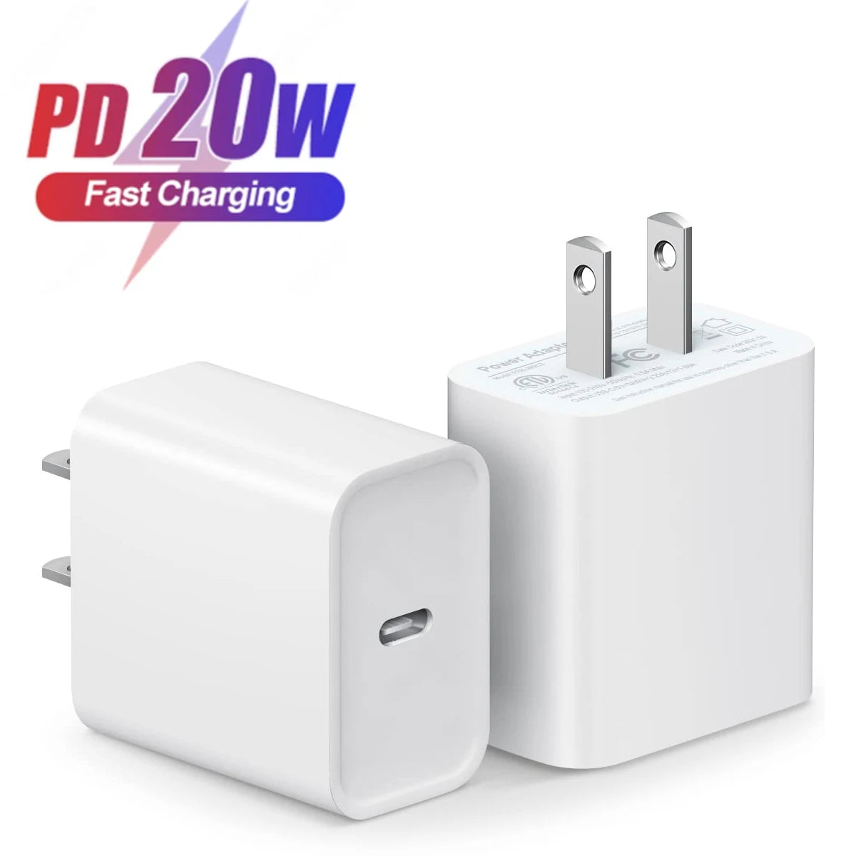 Cargador USB-C 20W PD Carga Rápida Universal