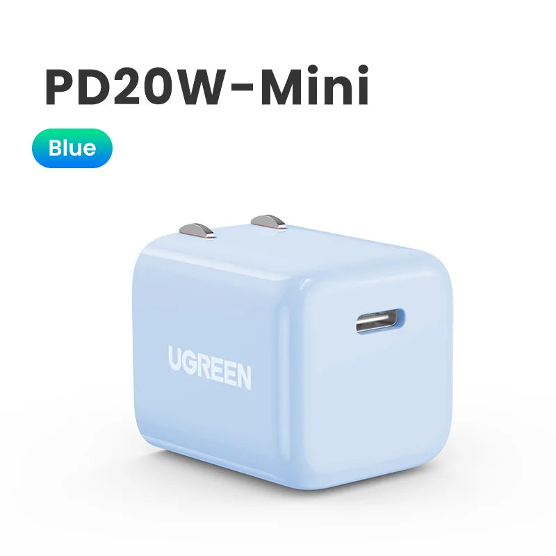 Cargador USB-C 20W Carga Rápida para Celular