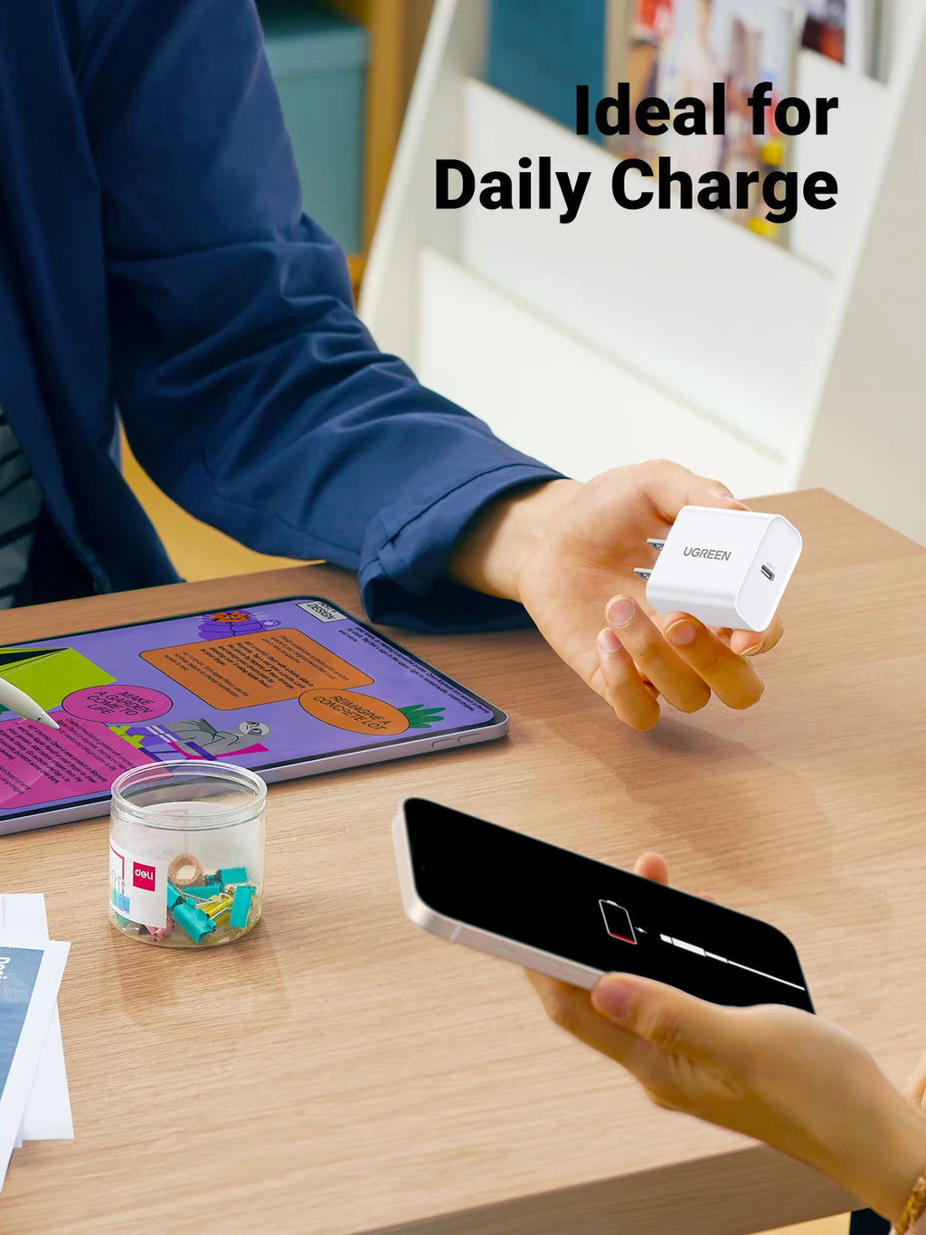 Cargador USB-C 20W Carga Rápida para Celular