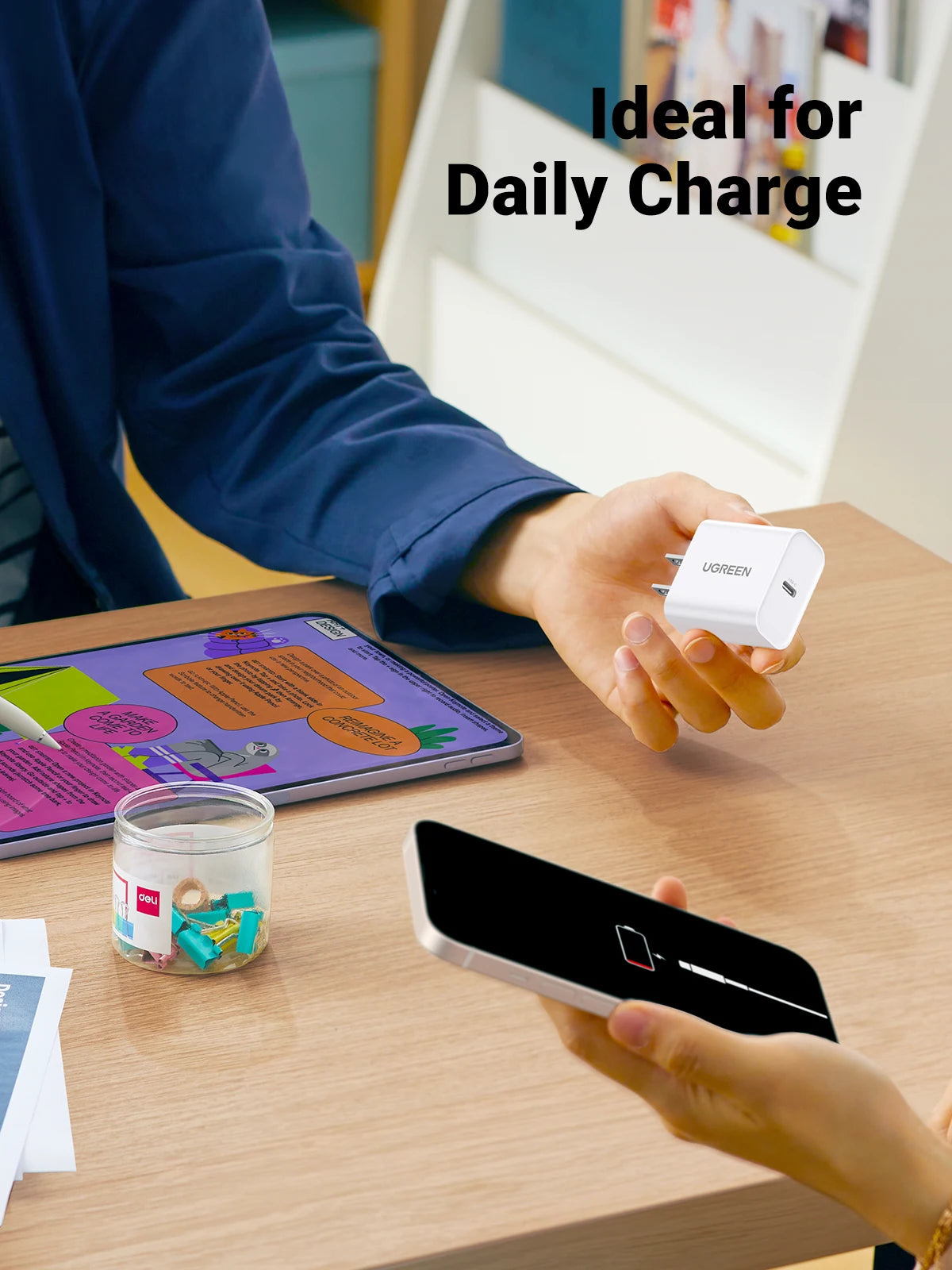 Cargador USB-C 20W Carga Rápida para Celular