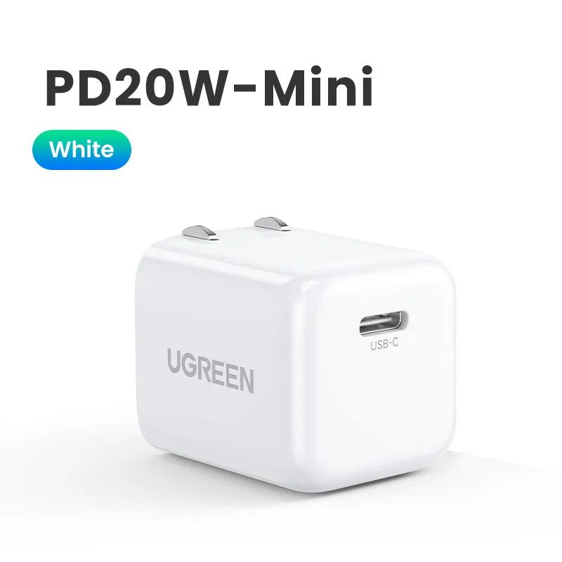 Cargador USB-C 20W Carga Rápida para Celular