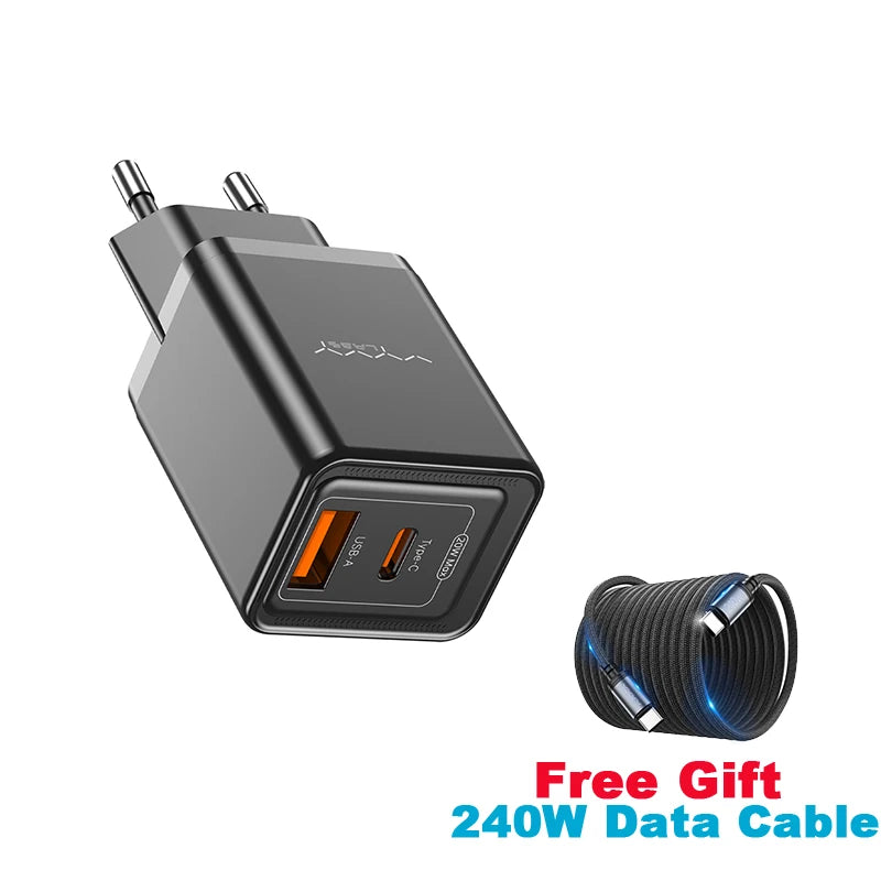 Cable USB-C 240W Carga Rápida para Laptop y Celular