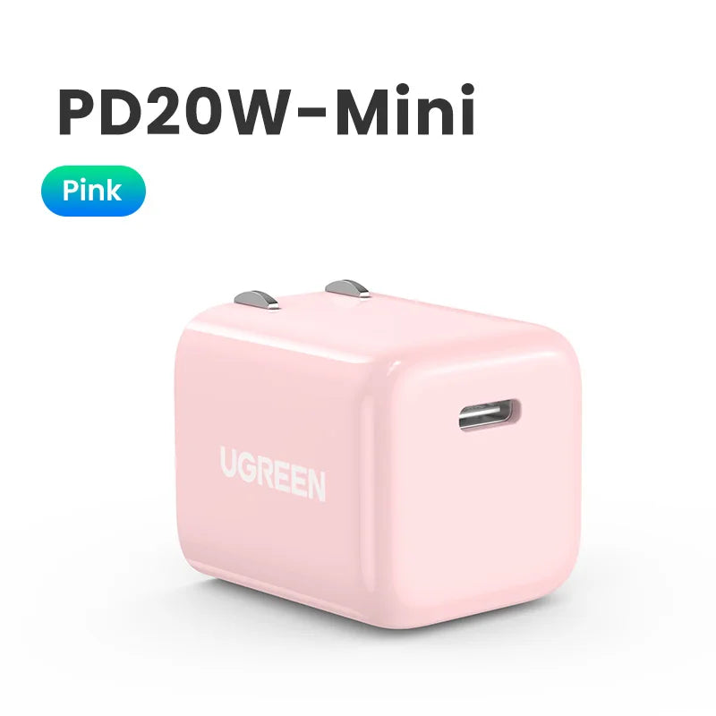 Cargador USB-C 20W Carga Rápida para Celular